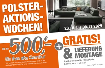 Polsteraktionswochen bis 08.11.